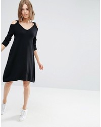 Robe en tricot noire Asos