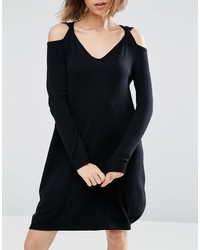 Robe en tricot noire Asos