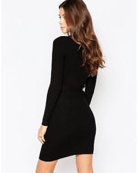 Robe en tricot noire Lipsy