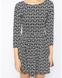 Robe en tricot noire Pull&Bear