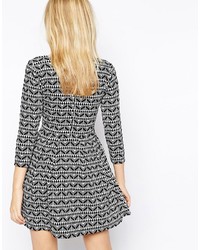 Robe en tricot noire Pull&Bear