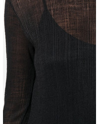 Robe en tricot noire MM6 MAISON MARGIELA