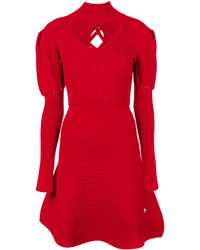 Robe en tricot rouge Philipp Plein