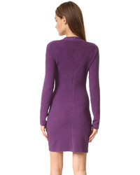 Robe en tricot violette Carven