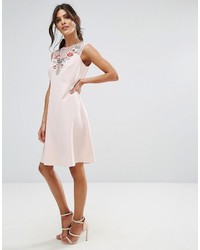 Robe en tulle à fleurs rose Elise Ryan