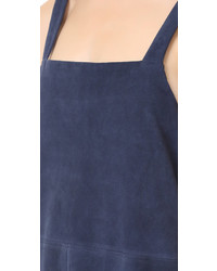 Robe en velours bleu marine Jenni Kayne