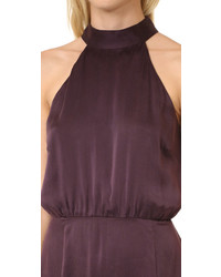 Robe en velours bordeaux Zimmermann