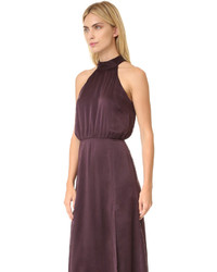 Robe en velours bordeaux Zimmermann