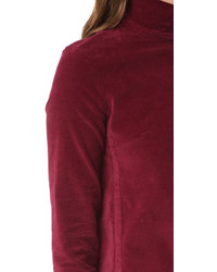 Robe en velours bordeaux MAISON KITSUNE