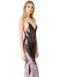 Robe en velours gris foncé Fleur Du Mal