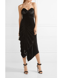 Robe en velours noire Preen by Thornton Bregazzi