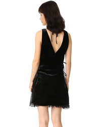 Robe en velours noire Dsquared2