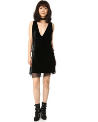 Robe en velours noire Dsquared2