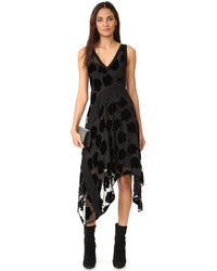 Robe en velours noire DKNY