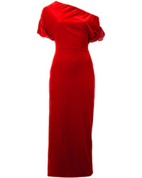 Robe en velours rouge Christopher Kane