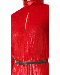 Robe en velours rouge Nina Ricci