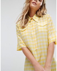 Robe en vichy jaune Paul Smith