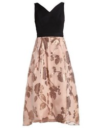 Robe évasée à fleurs dorée Coast