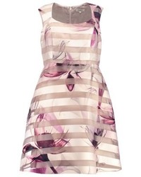 Robe évasée à fleurs multicolore Studio 8