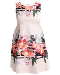 Robe évasée à fleurs multicolore Studio 8