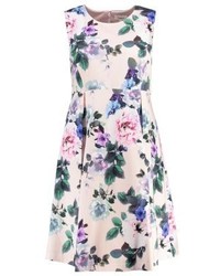 Robe évasée à fleurs multicolore Studio 8