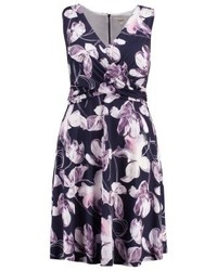 Robe évasée à fleurs multicolore Studio 8