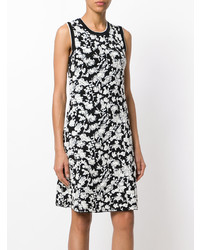 Robe évasée à fleurs noire Victoria Victoria Beckham