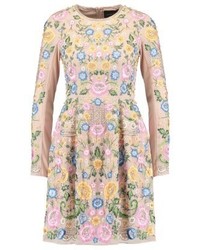 Robe évasée à fleurs rose Needle & Thread