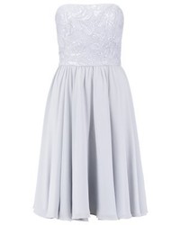 Robe évasée blanche Barbara Schwarzer