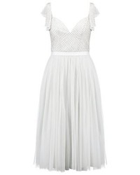 Robe évasée blanche Needle & Thread