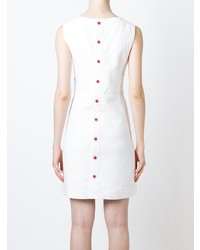 Robe évasée blanche Courrèges Vintage