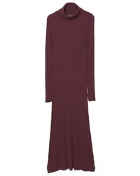 Robe évasée bordeaux Mango