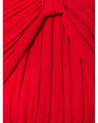 Robe évasée en soie rouge Giambattista Valli