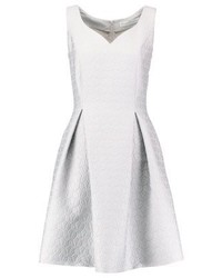 Robe évasée grise Barbara Schwarzer