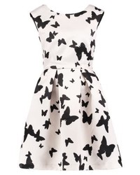 Robe évasée imprimée multicolore Closet