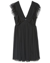 Robe évasée noire Mango