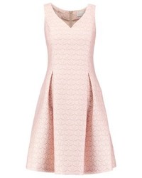Robe évasée rose Barbara Schwarzer