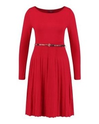 Robe évasée rouge Comma