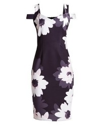 Robe fourreau à fleurs multicolore Wallis
