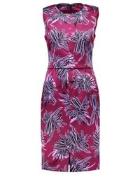 Robe fourreau à fleurs pourpre Hugo Boss