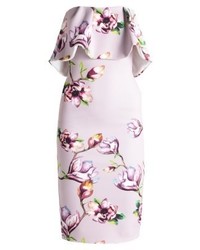 Robe fourreau à fleurs violet clair True Violet
