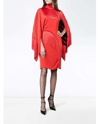 Robe fourreau à franges rouge Givenchy