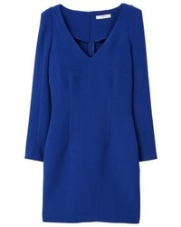Robe fourreau bleue Mango