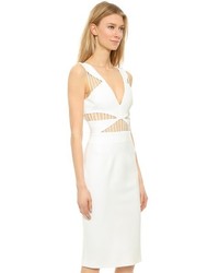 Robe fourreau découpée blanche Cushnie et Ochs