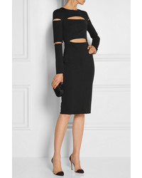 Robe fourreau découpée noire Cushnie et Ochs