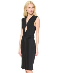 Robe fourreau découpée noire Dion Lee