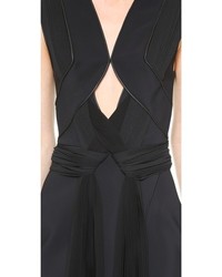 Robe fourreau découpée noire Dion Lee