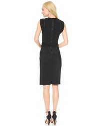 Robe fourreau découpée noire Dion Lee