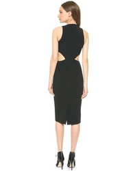 Robe fourreau découpée noire Cushnie et Ochs