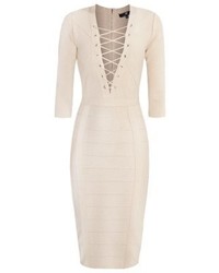Robe fourreau dorée Elisabetta Franchi